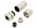 Connector: M12; female; 713; 250V; IP67; for cable; screw terminal BINDER 99-1430-814-04