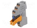 Relay: interface; DPDT; Ucoil: 24VDC; 8A; 8A/250VAC; 8A/250VDC PHOENIX CONTACT RIF-1-RPT-LDP24/2X