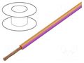 Wire; H05V-K,LgY; stranded; Cu; 1mm2; PVC; orange-pink; 300V,500V BQ CABLE LGY1.0-OR/PK
