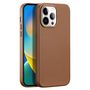 Dux Ducis Grit Leather Case for iPhone 14 Pro Max Elegant Faux Leather Cover (MagSafe Compatible) Brown, Dux Ducis 6934913035016 6934913035016