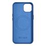 iCarer Litchi Premium Leather Case iPhone 14 Plus Magnetic Leather Case with MagSafe Light Blue (WMI14220711-LB), iCarer 6975092685531 6975092685531