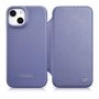 iCarer CE Premium Leather Folio Case iPhone 14 Plus Magnetic Flip Leather Folio Case MagSafe Light Purple (WMI14220715-LP), iCarer 6975092685777 6975092685777