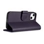 iCarer Wallet Case 2in1 Cover iPhone 14 Pro Anti-RFID Leather Flip Case Dark Purple (WMI14220726-DP), iCarer 6975092686262 6975092686262