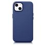 iCarer Case Leather cover for iPhone 14 Plus genuine leather case blue (compatible with MagSafe), iCarer 6975092685340 6975092685340