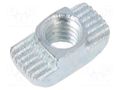 Nut; for profiles; Width of the groove: 8mm; steel; zinc; T-slot ELESA+GANTER GN51B-8M6-N-SZ