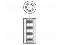 Screwed spacer sleeve; 9.53mm; Int.thread: UNC4-40; cylindrical KEYSTONE KEYS1547B