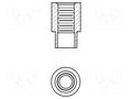 Screwed spacer sleeve; 2.77mm; Int.thread: UNC6-32; cylindrical KEYSTONE KEYS1546