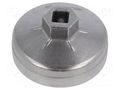 Socket; 14-angles,for oil filter,socket spanner; 1/2"; 74mm KING TONY KT-9AE0-7414