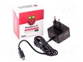 Accessories: power supply; black; 1.5m; 100÷240VAC; 3A; Out: USB C RASPBERRY PI SC1412