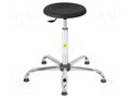 Stool; ESD; Seat dim: Ø350mm; 560÷810mm; Rsurf: 0.1÷1MΩ RT WORK ESD-STOOL03