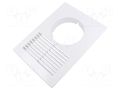 Accessories: ventilation grille; white; Body dim: 250x180x29mm DOSPEL S.A. 007-0159