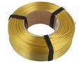 Filament: PLA Magic Silk; 1.75mm; gold-sliver; 195÷225°C; 1kg ROSA 3D ROSA-4069