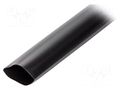 Heat shrink sleeve; glued; 76mm; L: 1m; black; Temp: -15÷125°C RADPOL RDK-76/18X1