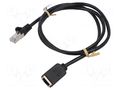 Extender Ethernet; RJ45 socket,RJ45 plug; F/UTP; 5e; stranded; Cu Goobay GOOBAY-91886