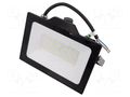 Lamp: LED flood light; 230VAC; 50W; 6400K; CRImin: 80; 5000lm GTV Poland GT-GCR50W-64