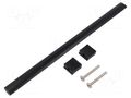 Holder; aluminium; matt black; H: 30.5mm; L: 276mm; W: 15.5mm; handle GTV Poland GTV-UA-B031125620M
