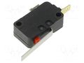 Microswitch SNAP ACTION; 0.1A/125VAC; 0.1A/30VDC; with lever OMRON Electronic Components D3V-012-2C23