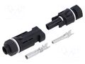 Connector: solar; socket,plug; male + female; 30A; 1.5kV; IP67 CONNFLY DS1162-01-AV6B11