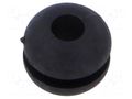 Grommet; Ømount.hole: 4.8mm; Øhole: 3.2mm; black; -40÷135°C; UL94HB ESSENTRA ESS-10089514