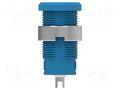 Connector: 4mm banana; socket; 25A; 1kV; blue; nickel plated ELECTRO-PJP PJP3275-C-BL