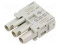 Connector: HDC; contact insert; female; MIXO; PIN: 3; 40A; 600V ILME CX3/4XDF