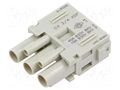 Connector: HDC; contact insert; female; MIXO; PIN: 3; 40A; 600V ILME CX3/4XDF