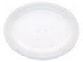 Cover; IP68; transparent; Ø23.6x3mm; GQ19F,LAS1GQF,ONPOW6119F ONPOW M12-19F