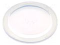 Cover; IP68; transparent; Ø26.4x3.1mm ONPOW M12-22F