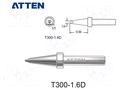 Tip; chisel; 1.6mm; for  soldering iron ATTEN T300-1.6D