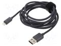 Cable; USB 2.0; Apple Lightning plug,USB A plug; 1.2m; black BASEUS CAJY000001