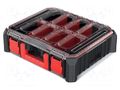 Container: collective; with boxes; black; 445x368x122mm KISTENBERG KCBB4540B