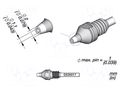 Tip: for desoldering irons; 2x1.1mm JBC TOOLS JBC-D530017