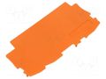 End/partition plate; orange WAGO 2002-1392