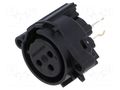 Connector: XLR; socket; female; PIN: 3; straight; with push button NEUTRIK NTR-NC3FAAV-0