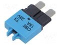 Fuse: thermal; 15A; 28VDC; automotive; 20.5mm ESKA 340029-MR