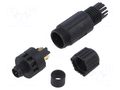 Connector: M8; plug; male; PIN: 3; straight; for cable; IP67 AMPHENOL LTW 8P-03BMMB-SL7001