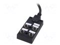 24V; PIN: 5; with LED,with lead; 2A; Transition: splitter; IP67; 3m AMPHENOL LTW DB125A4CABDPS7B03