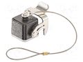 Protection cover; size 3A; Han® M; IP65,IP67; for latch HARTING 09370035401