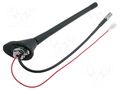 Antenna; car top; 0.18m; Seat,VW,Škoda; with amplifier; 0.3m 4CARMEDIA ANT.17.2