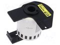 Foil tape; 62mm; 15.24m; yellow; Character colour: black; glued BROTHER BR-DK22606