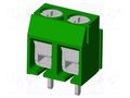 Connector: PCB terminal block; terminal; T3; 8A; PIN: 2; angled AMPHENOL ANYTEK T30204510000G