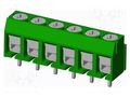 Connector: PCB terminal block; terminal; T3; 8A; PIN: 6; angled AMPHENOL ANYTEK T30604540000G