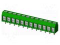 Connector: PCB terminal block; terminal; T3; 8A; PIN: 12; angled AMPHENOL ANYTEK T31204510000G