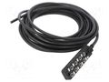 Distribution box; M8; PIN: 3; 10m; socket; 3A; IP67; IN: 8; OUT: 1 AMPHENOL LTW DB8-3A8CAB-SPS7B10