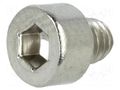 Screw; M4x4; 0.7; Head: cheese head; hex key; HEX 3mm; DIN 912 KRAFTBERG M4X4/D912-A2