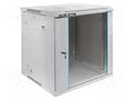 Enclosure: rack cabinet; Standard: 19"; 12U; grey; Z: 635mm; X: 600mm QOLTEC QOLTEC-54485