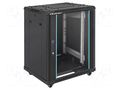 Enclosure: rack cabinet; Standard: 19"; 15U; black; Z: 855mm QOLTEC QOLTEC-54518