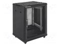 Enclosure: rack cabinet; Standard: 19"; 15U; black; Z: 855mm QOLTEC QOLTEC-54519