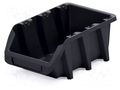 Container: cuvette; black; long; 198x118x84mm; KBIL20; BINEER KISTENBERG KBIL20-S411