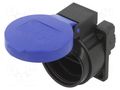 Connector: AC supply; socket; 2P+PE; 250VAC; 16A; black,blue; PIN: 3 PCE 1323-0BC